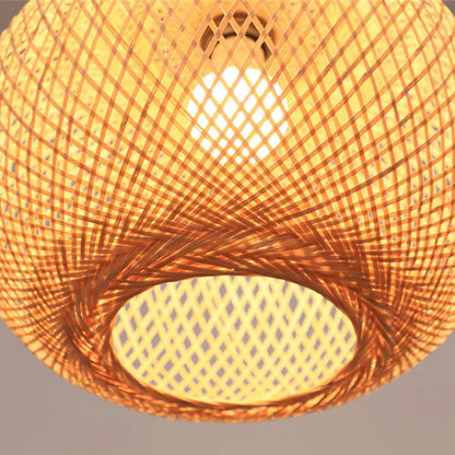 Lucy Round Bamboo Pendant Light Shade