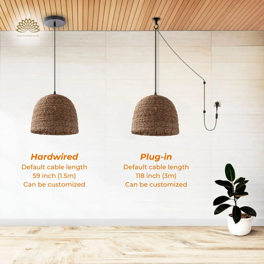 Lydia Wicker Pendant Light's accessories type
