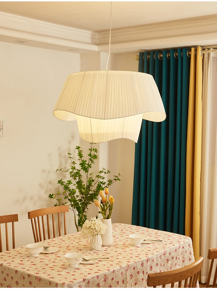 Madio White Nordic Fabric Pendant Light