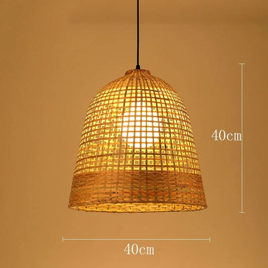 Set 4 Kirsal Modern Cluster Rattan Pendant Light