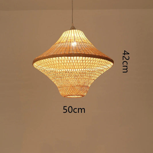 Set 4 Kirsal Modern Cluster Rattan Pendant Light