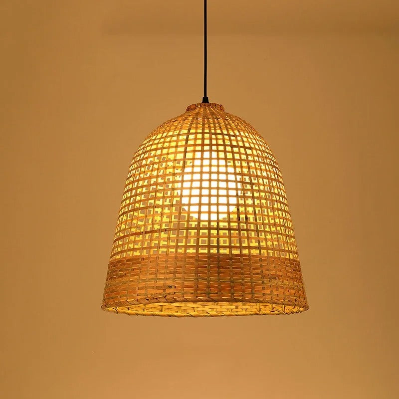 Set 3 Modern Rattan Cluster Pendant Light