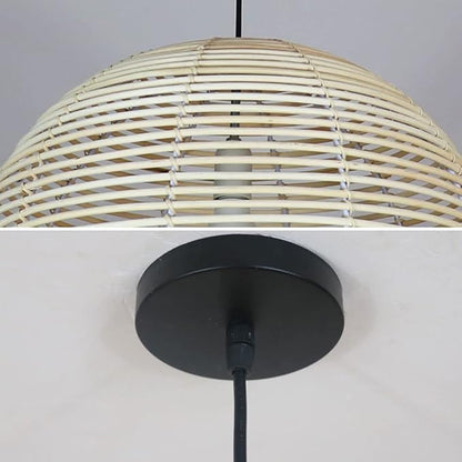 Manor Brook Verona Rattan Pendant Light