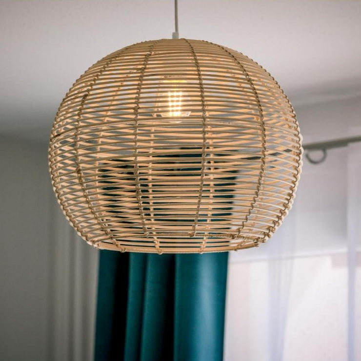 Manor Brook Verona Rattan Pendant Light