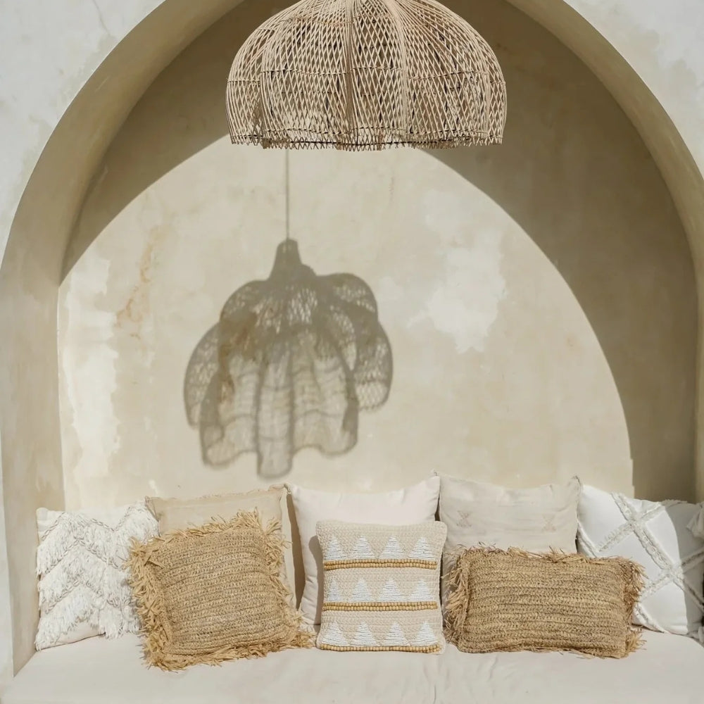 Matador Extra Large Rattan Pendant Light for Wabi Sabi Bedroom