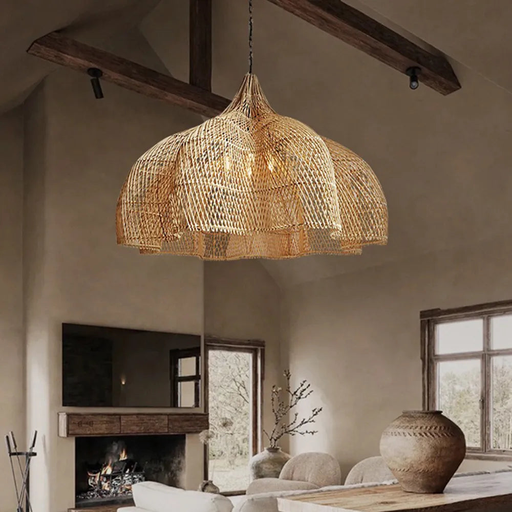 Matador Wabi Sabi Extra Large Rattan Pendant Light for Living Room