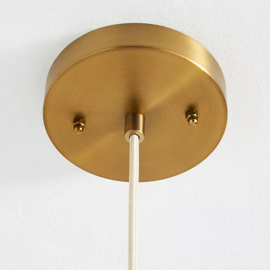 Maude Scallop Rattan Hanging Light Fixture Ceiling Plate