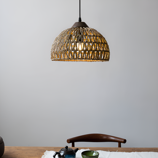 Milford Dome Basket Pendant Light Small for dining room