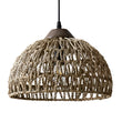 Milford Rattan Pendant Light, Small Dome Basket Weave
