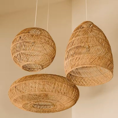 Minna rattan pendant shades