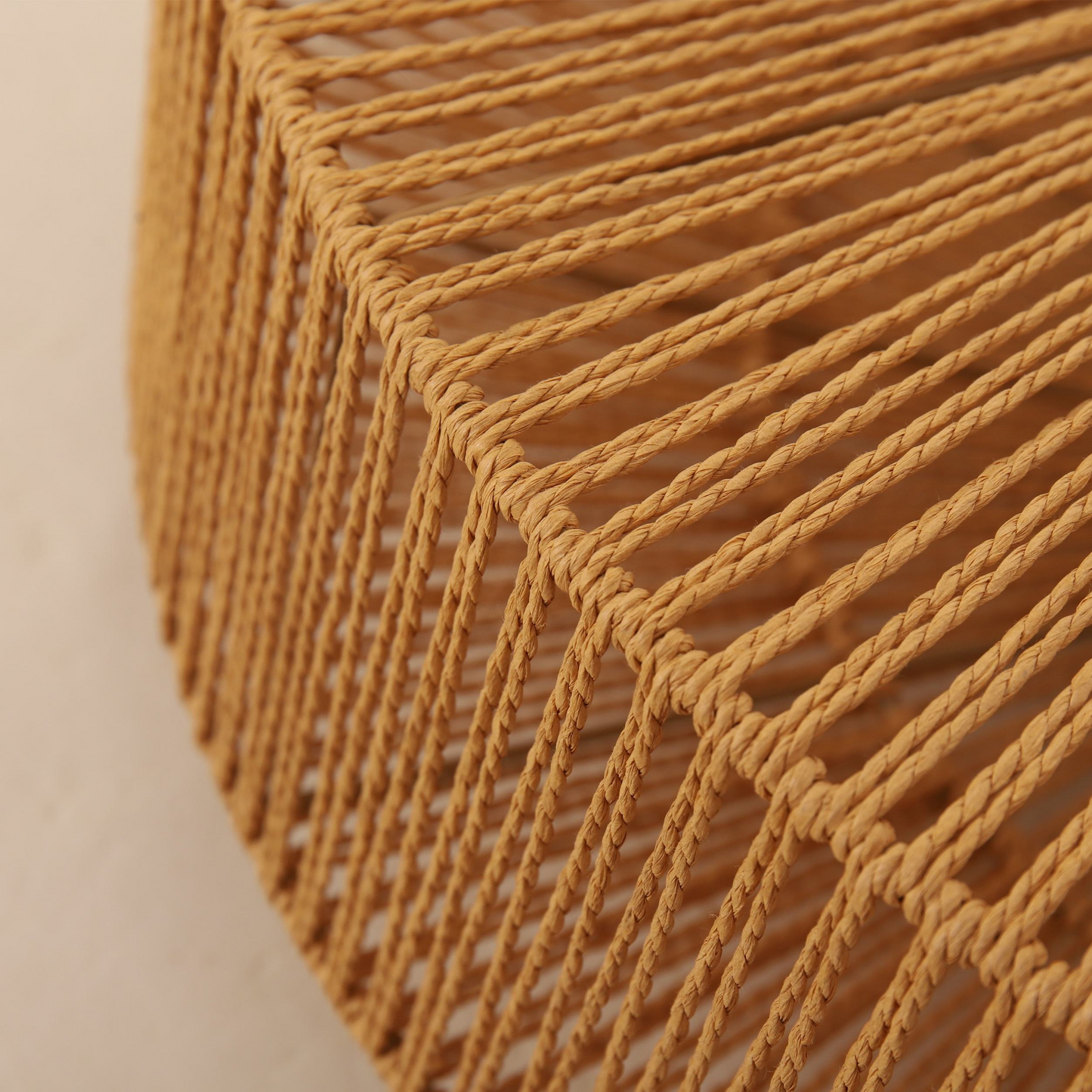 Monike Drum Rattan Ceiling Light