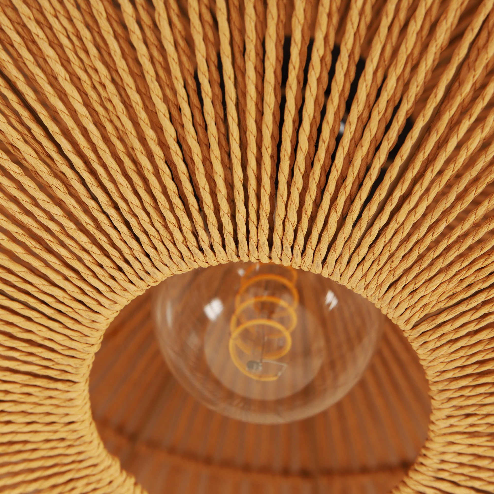 Monike Rattan Drum Ceiling Light