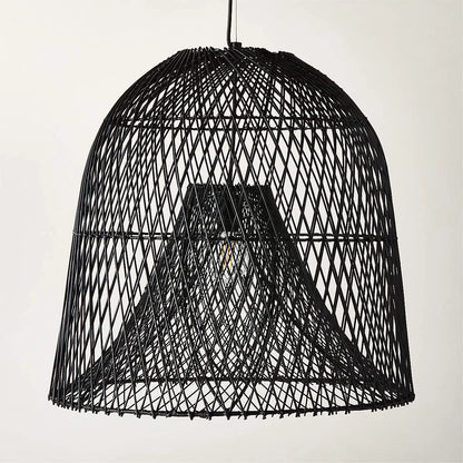 Nassa Black Rattan Woven Pendant Light Shade