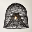 Nassa Black Rattan Pendant Light