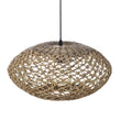 Natural Oval Wicker Pendant Light