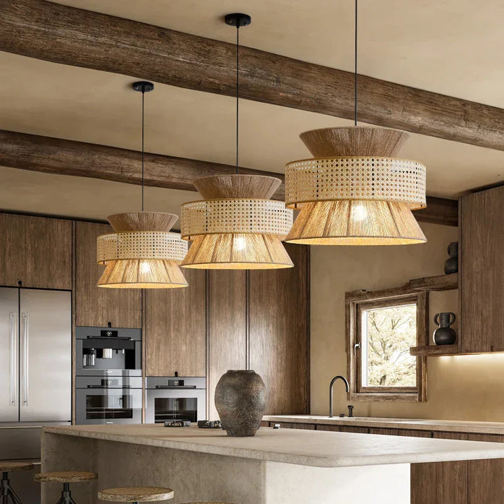 Nimes Rattan Drum Pendant