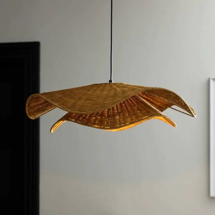 Nina Campbell Natural Velero Rattan Pendant Light