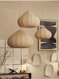 Onion Japanese Wabi Sabi Fabric Pendant Light