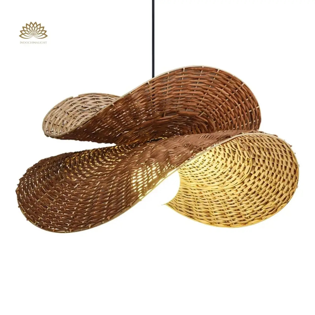 Ooas Bloom Wicker Bamboo Pendant Light