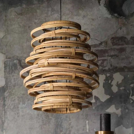 Oriana Bamboo Pendant Light for Wabi Sabi Room