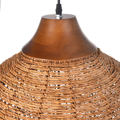 Oversized Cage Woven Hanging Light Shade