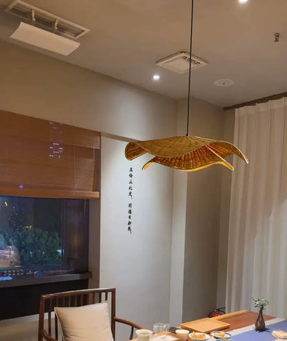 Nina Campbell Natural Velero Wicker Rattan Pendant Light