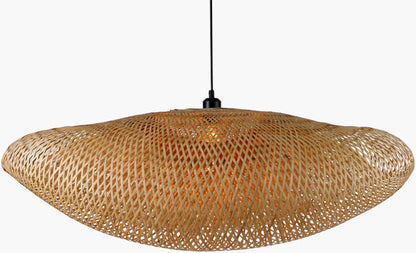 Pattranan Bamboo Woven Hanging Light Effect