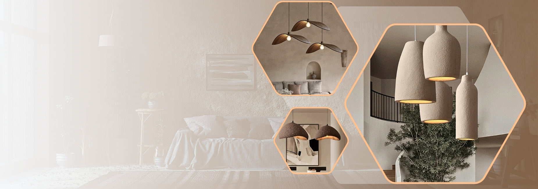 Pendant Lights inspired by Wabi Sabi style from Indochina Light