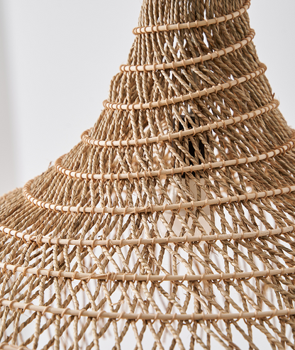 Pipa Tassel Rattan Pendant Light Woven Shade