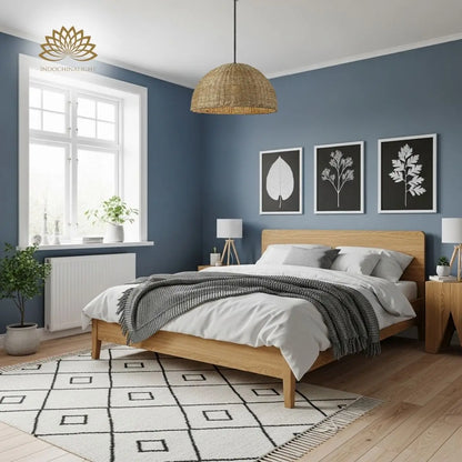 Pourel Dome Wicker Pendant Light for bedroom
