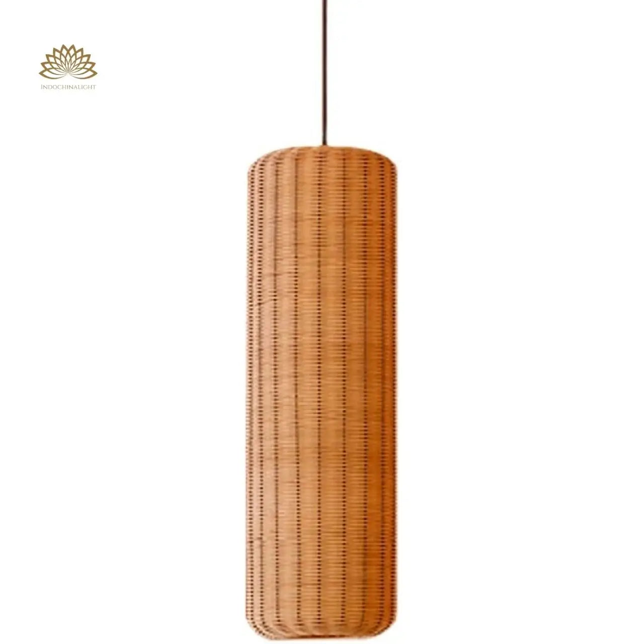 Punna Cylinder Wicker Pendant Light