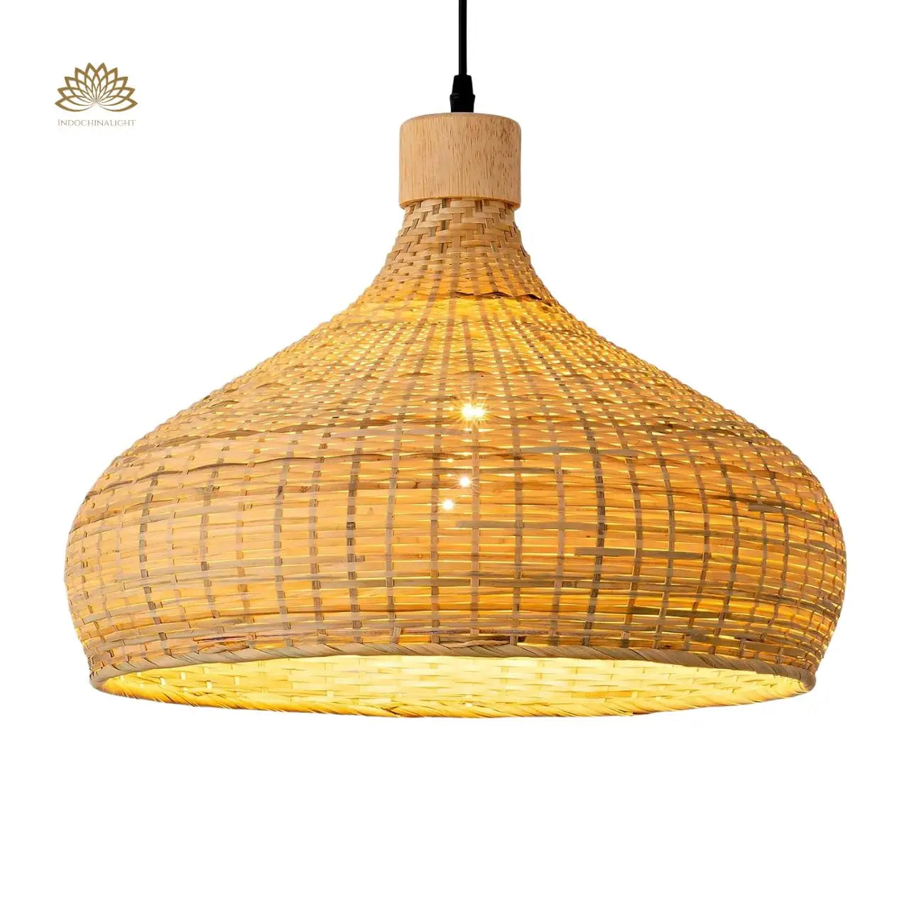 Rasa Bamboo woven dome Pendant Light from IndochinaLight