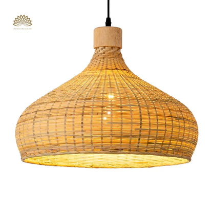 Rasa Bamboo woven dome Pendant Light from IndochinaLight