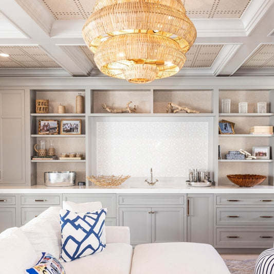 rattan boho pendant lights