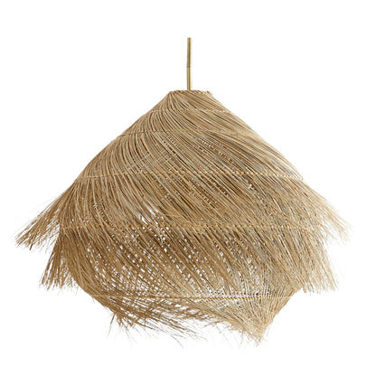 rattan fringe pendant light