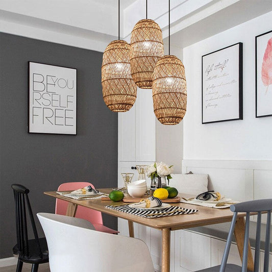 Sakura Rattan Cluster Pendant Light Shade