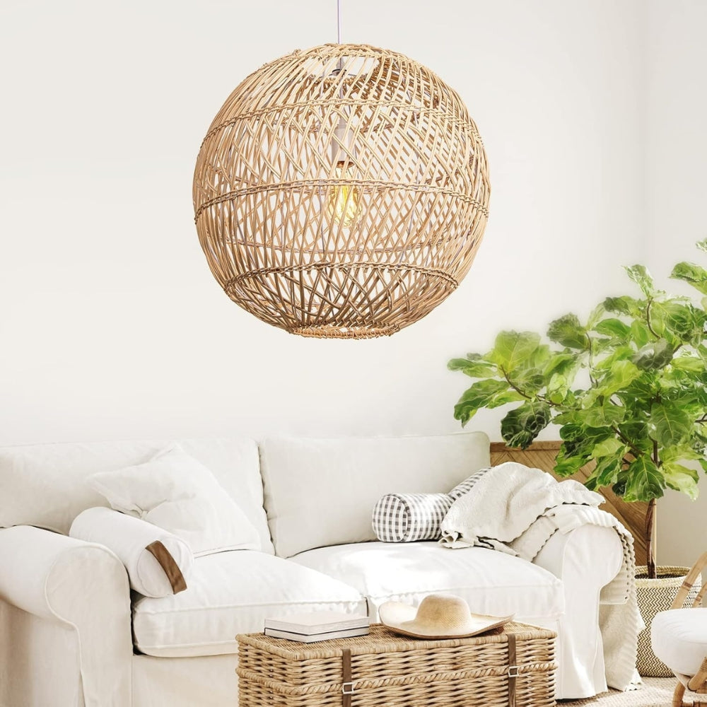 Summerland Round Rattan Pendant Light – IndochinaLight