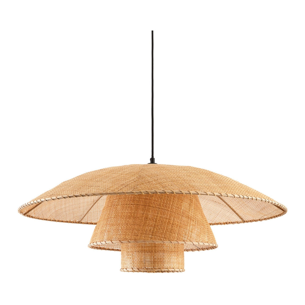 rattan wicker pendant light