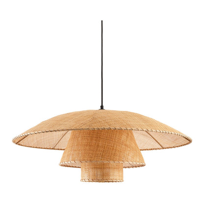 rattan wicker pendant light