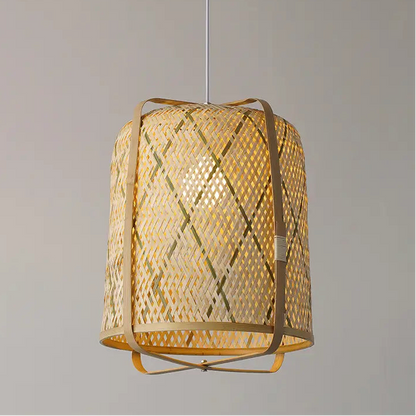 Rcidos Bamboo Wicker Pendant Light