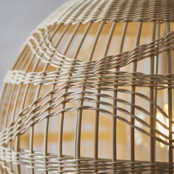 Rita Globe Rattan Pendant Light Wicker Shade