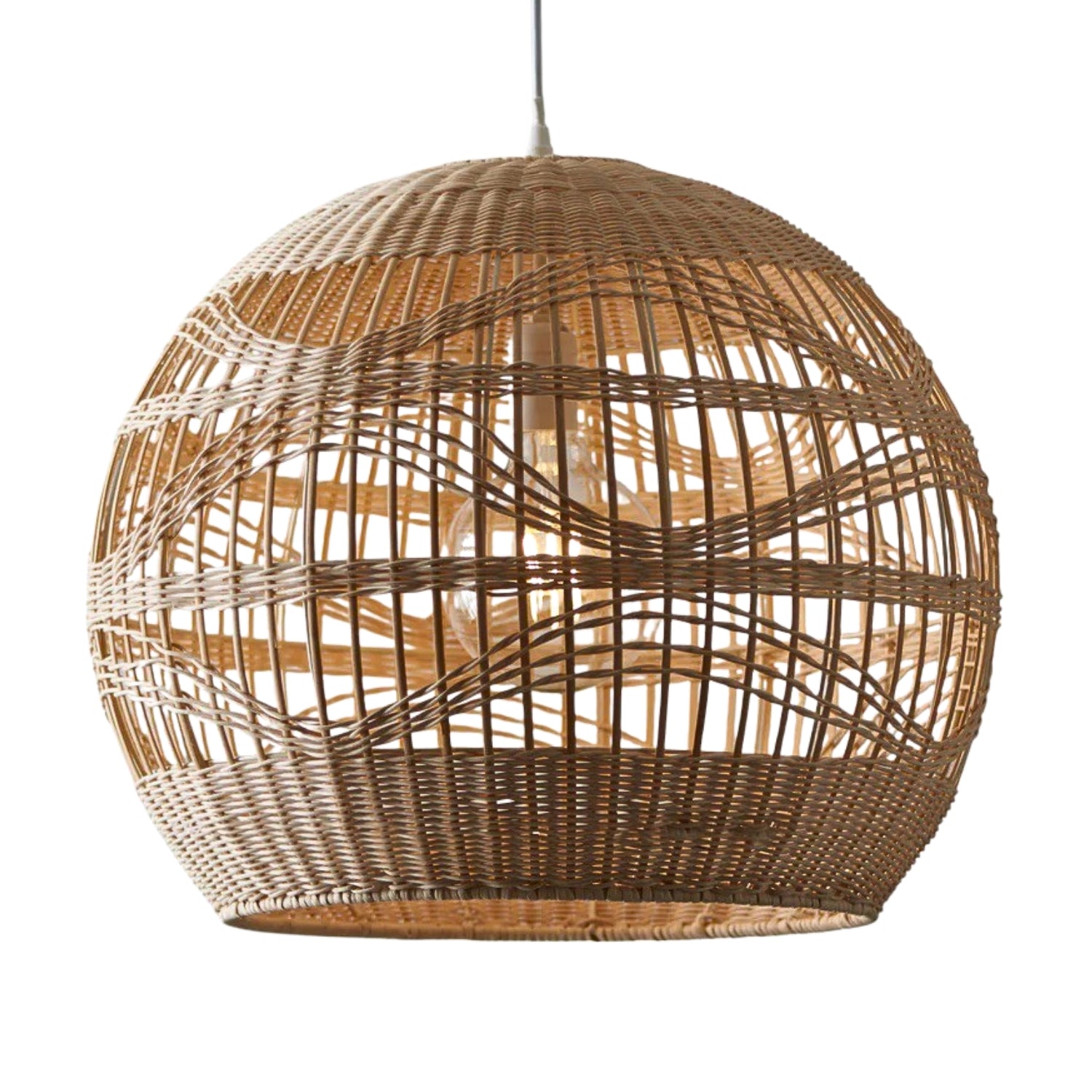 Rita Globe Wicker Bamboo Rattan Pendant Light