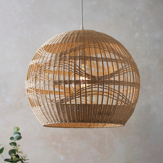 Rita Globe Wicker Bamboo Rattan Pendant Light