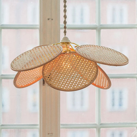 Ritta French Country Rattan Pendant Light