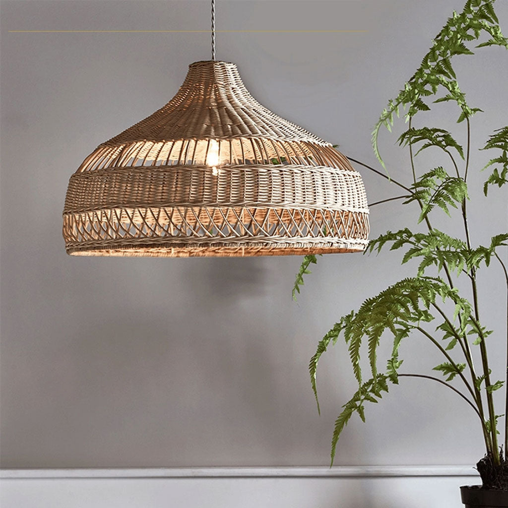 Rattan Basket Pendant Light Shade