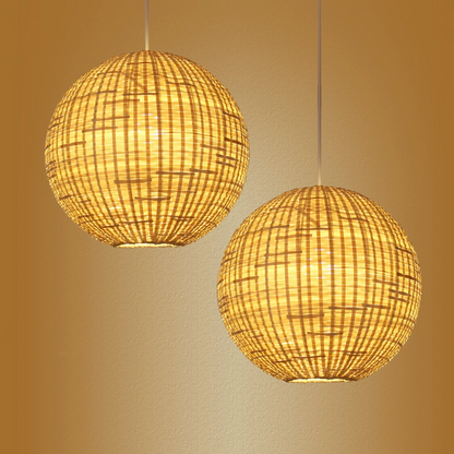 Santa Barbara Round Bamboo Hanging Lights