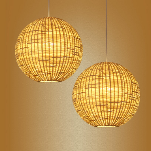 Santa Barbara Round Bamboo Hanging Lights