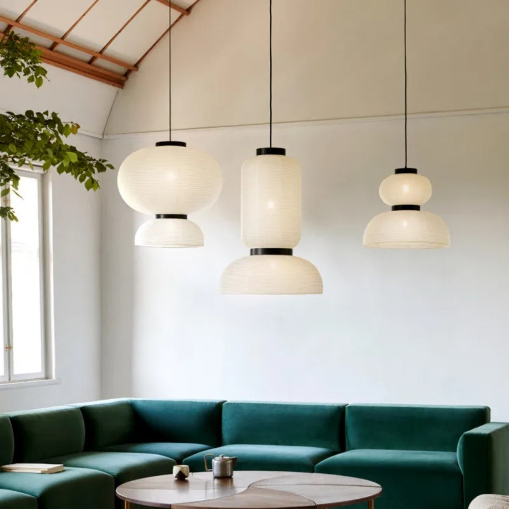 Set 3 Wabi Sabi Hourglass Pendant Light – IndochinaLight