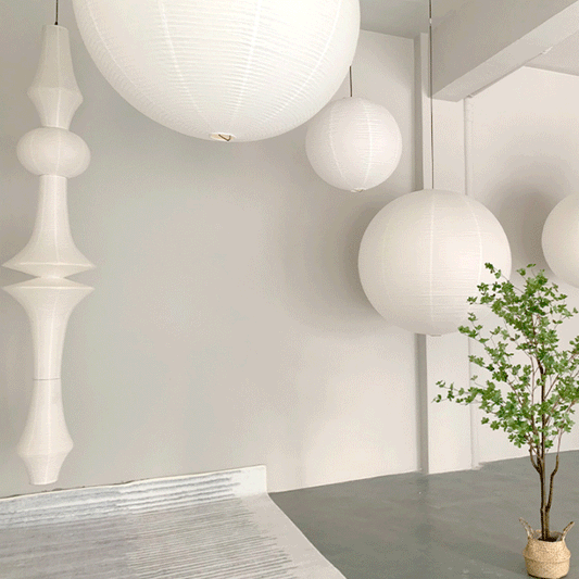 Wabi Sabi Akari Rice Paper Pendant Light