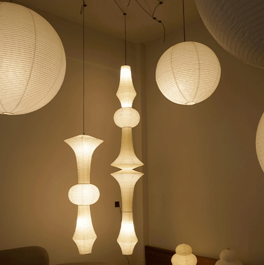 Wabi Sabi Akari Rice Paper Pendant Light